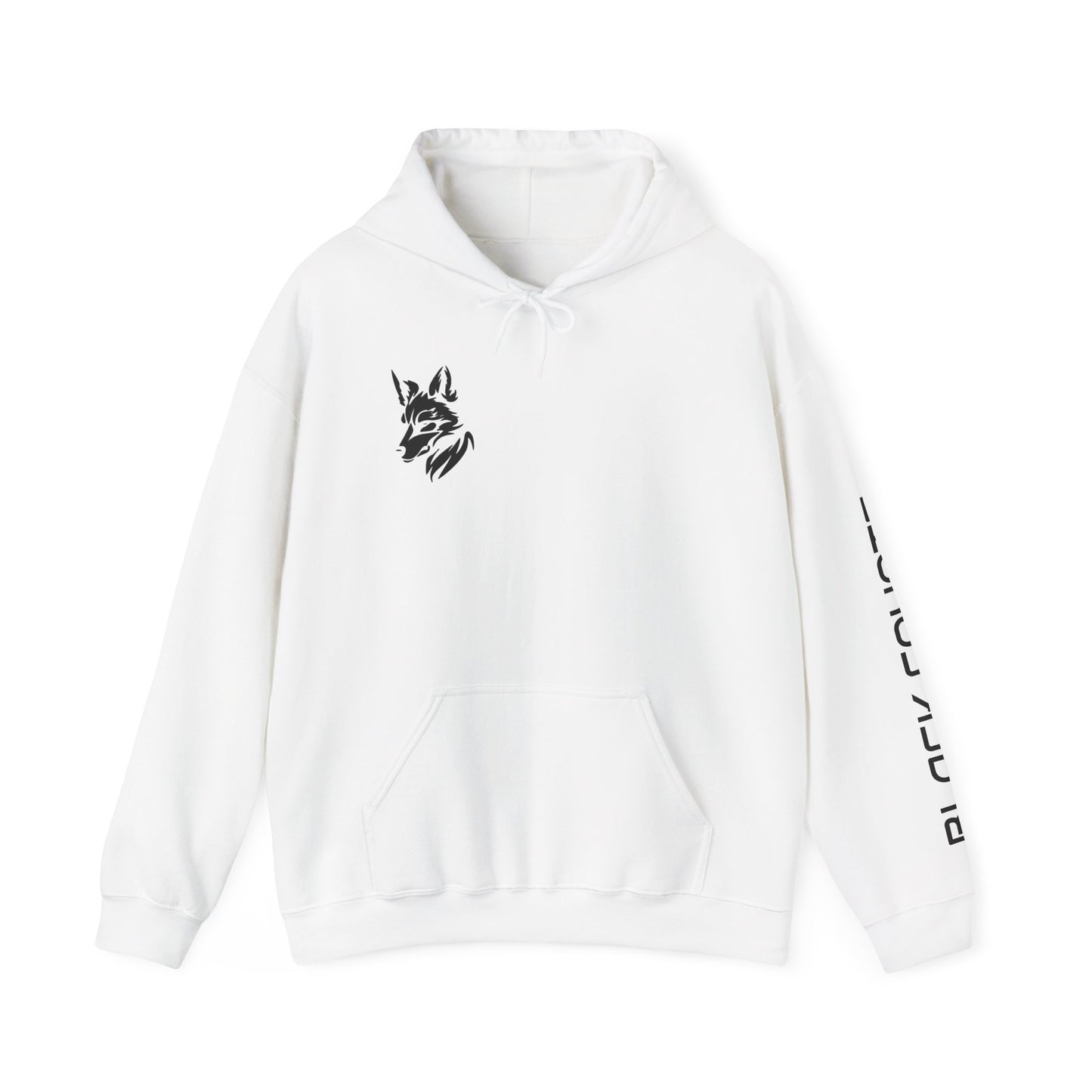 Black Coyote Heavy Hoodie