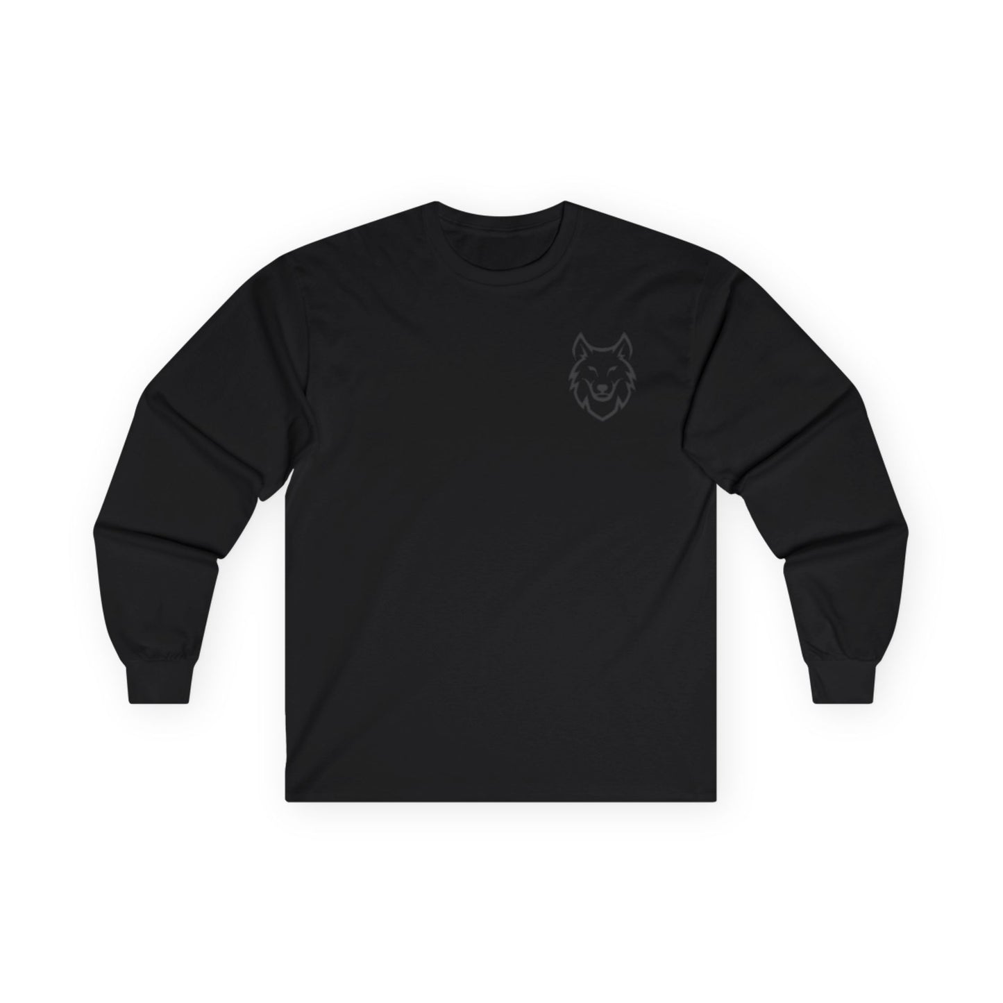 Adventure-Ready Unisex Long Sleeve Tee - Black Coyote Mountain Design