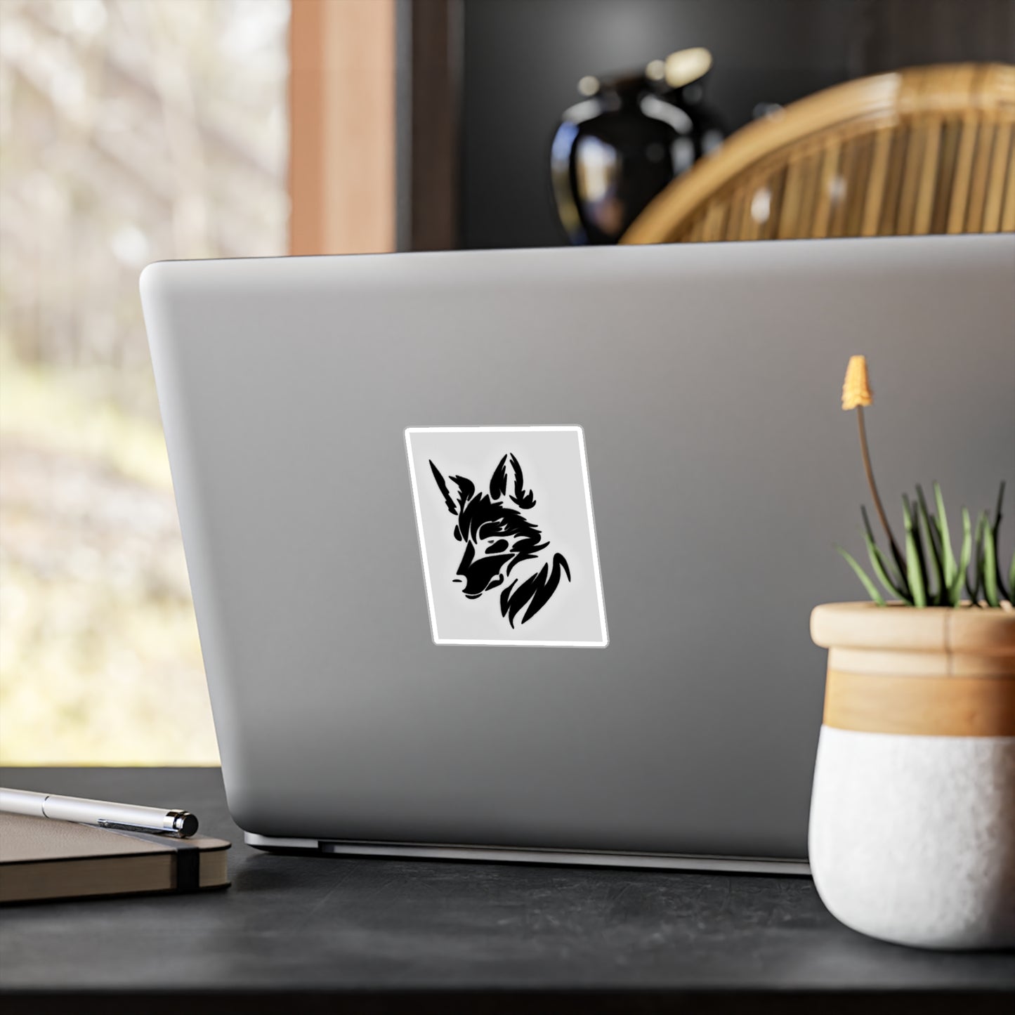 Black Coyote Decal