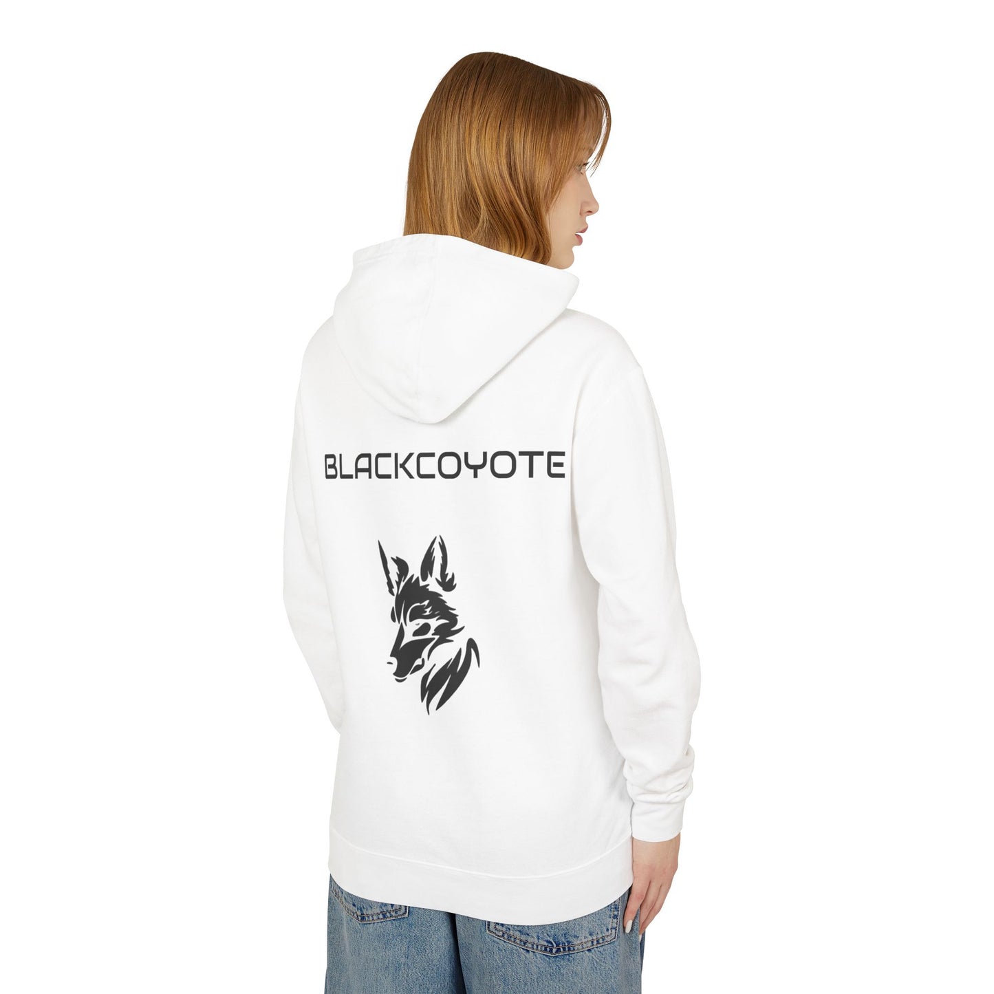 Black Coyote Lightweight Hoodie