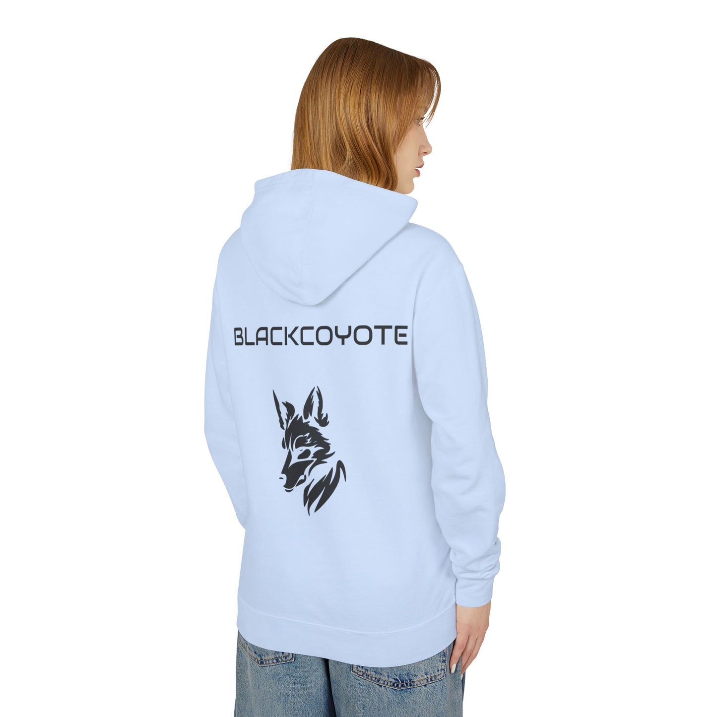 Black Coyote Lightweight Hoodie