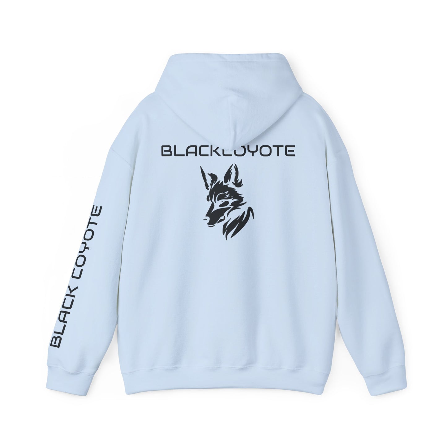 Black Coyote Heavy Hoodie