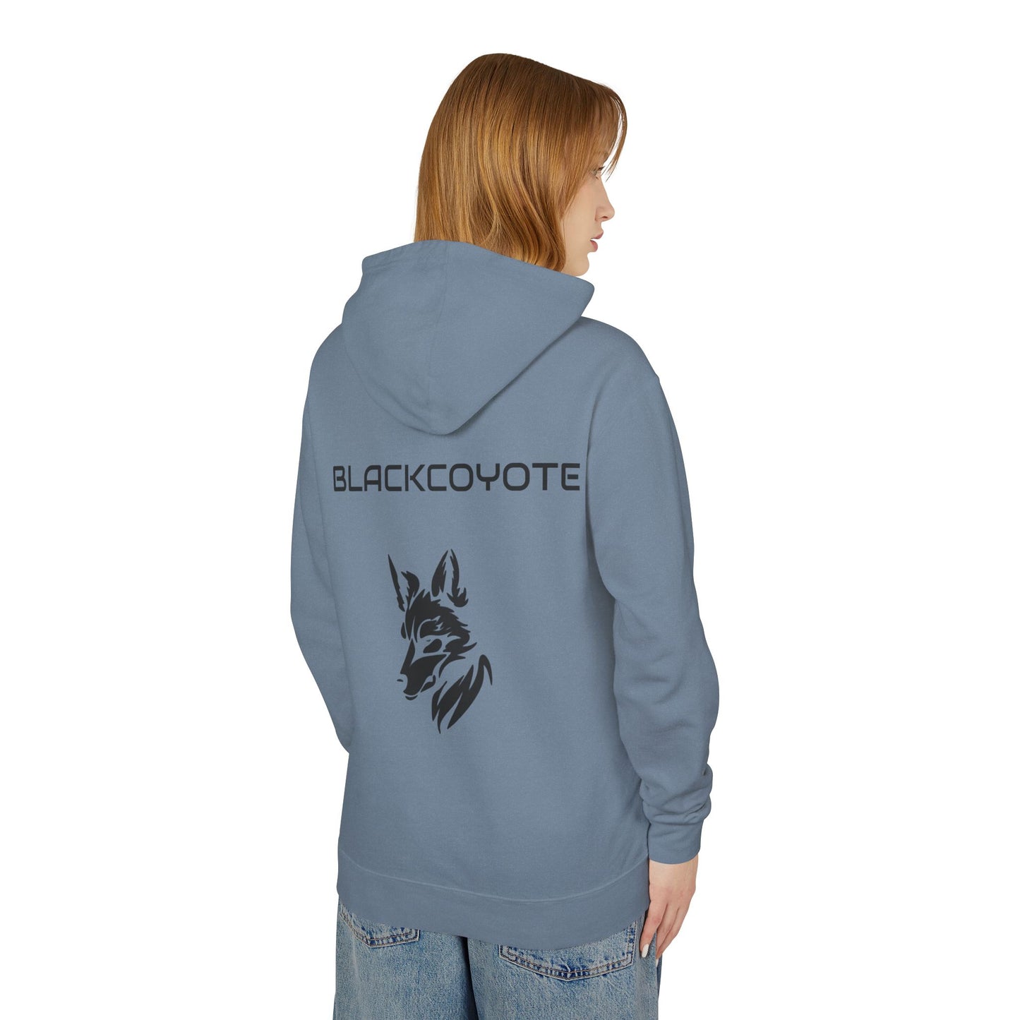 Black Coyote Lightweight Hoodie