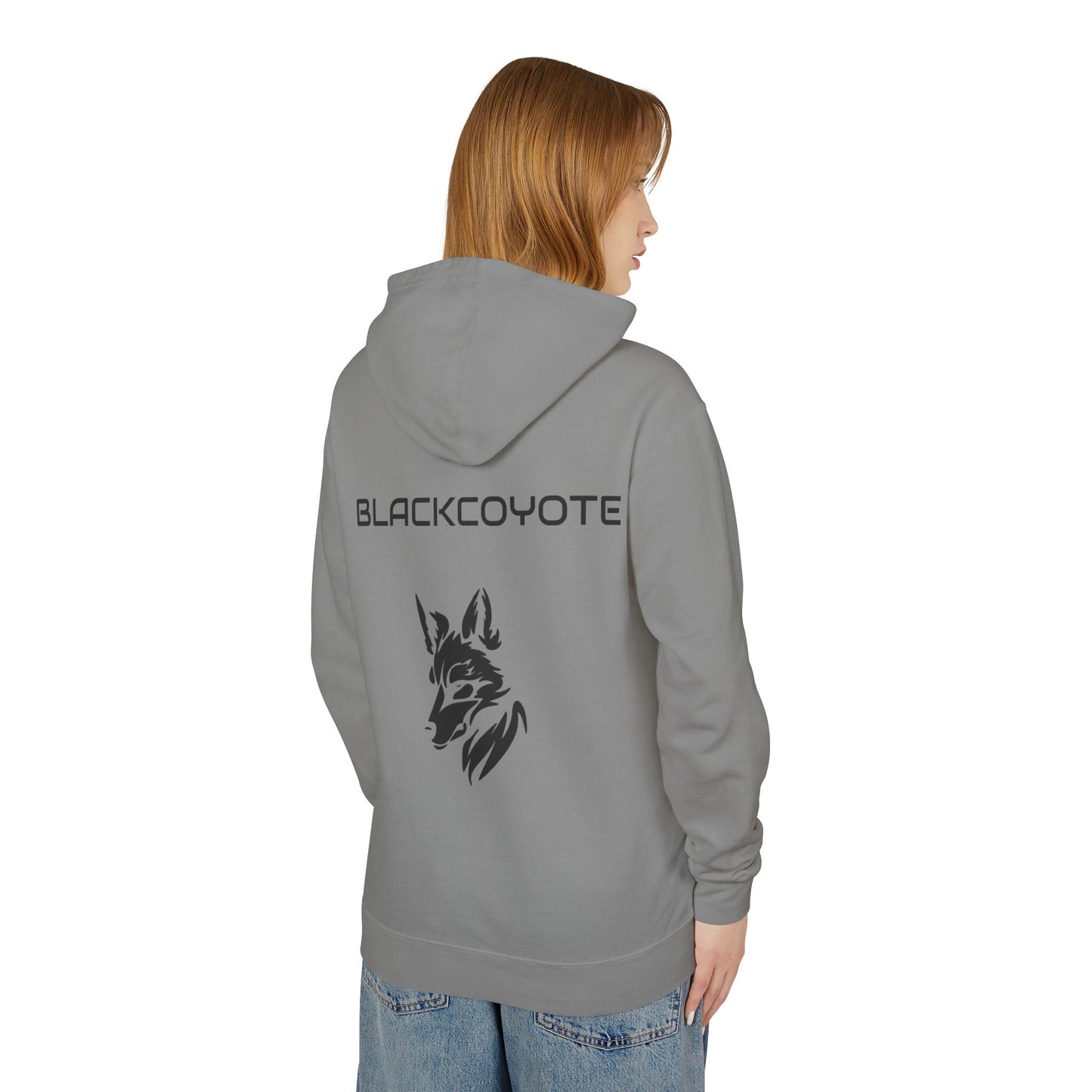 Black Coyote Lightweight Hoodie