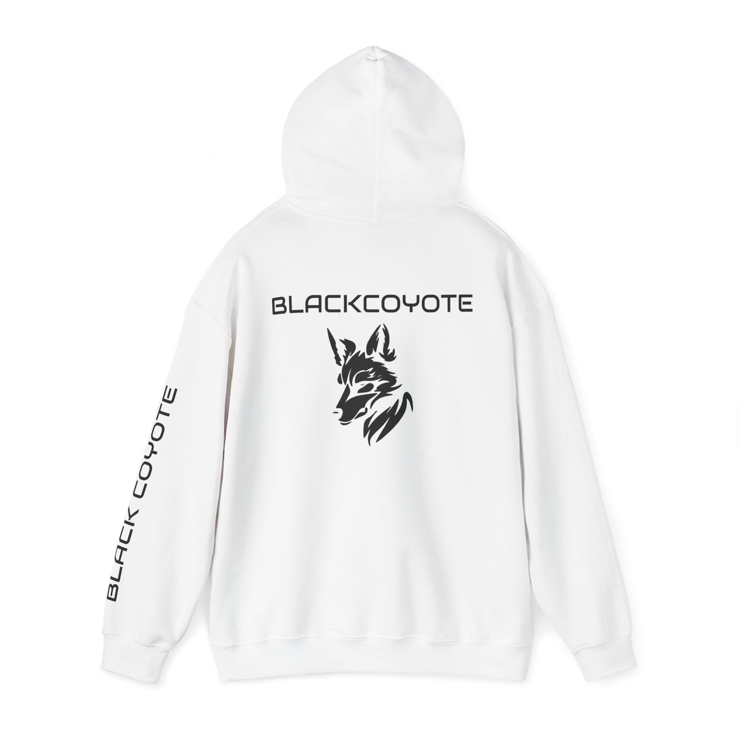 Black Coyote Heavy Hoodie